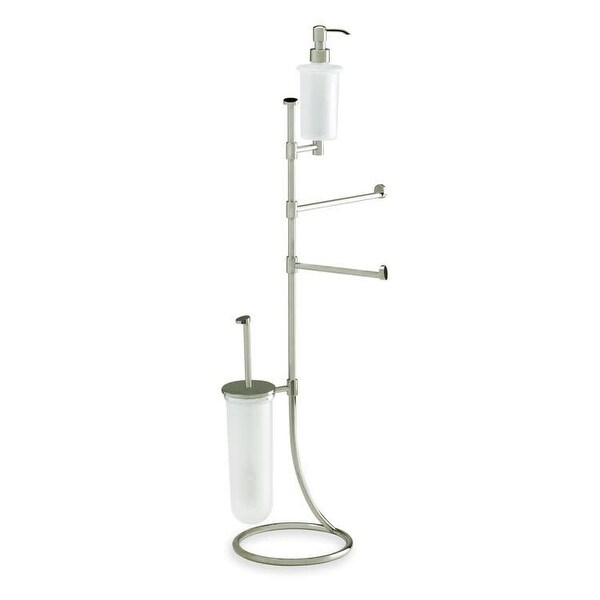 Nameeks StilHaus 574-36 StilHaus Free Standing Bathroom Butler - Satin Nickel