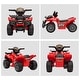 preview thumbnail 3 of 3, 6V Electric Kids Ride-On ATV Quad Car with Music, Easy Controls, Battery Powered Four Wheeler for Toddlers 18-36 Months - Red