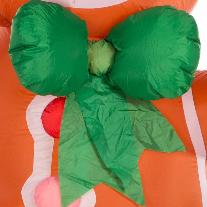 Glitzhome 8 ft Christmas Lighted Inflatable Decor