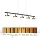 preview thumbnail 10 of 9, Modern Minimalist 5-Light Black Gold LED Chandelier 35.5'' Linear Kitchen Island Pendant Lights for Dining Room