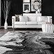 preview thumbnail 6 of 12, nuLOOM Grey Contemporary Abstract Area Rug