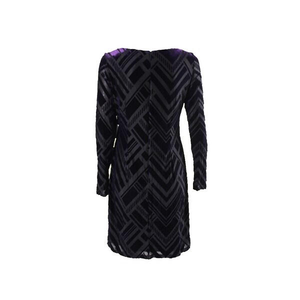 dark purple sheath dress
