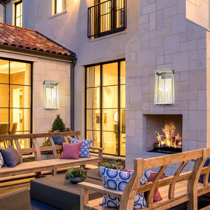 Outdoor Light Fixutre Farmhouse Wall Lantern Sconce with Clear Glass