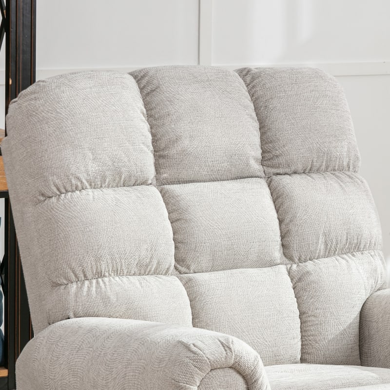 Oversized Rocker Manual Overstuffed Swivel Recliners for Big Man