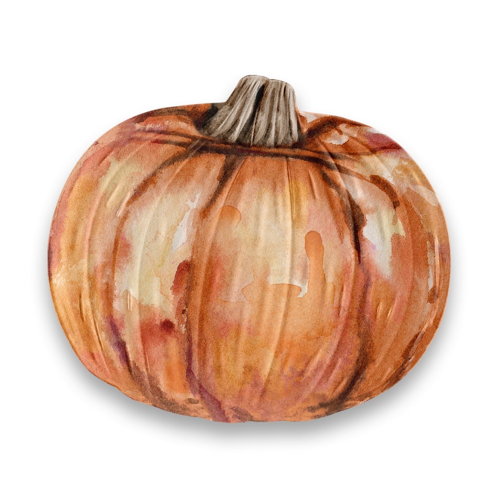 Abode Homewares Harvest Pumpkin Melamine Serving Platter - Orange - 11.6" x 10.1"