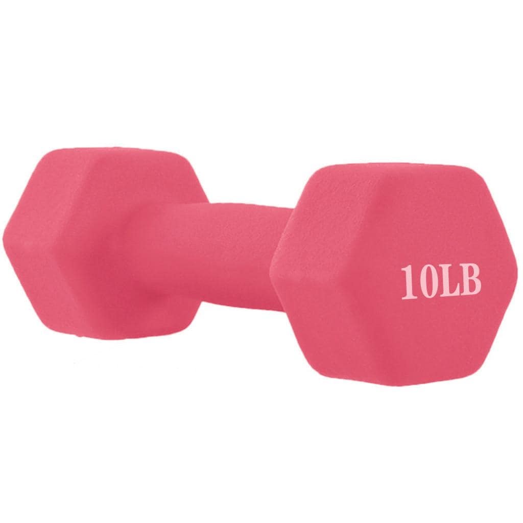 Pink 10 clearance lb dumbbells