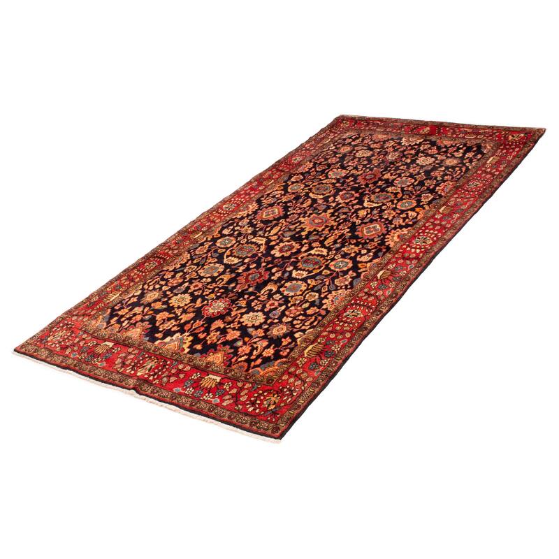 ECARPETGALLERY Hand-knotted Andelz Navy Wool Rug - 5'3 x 10'10