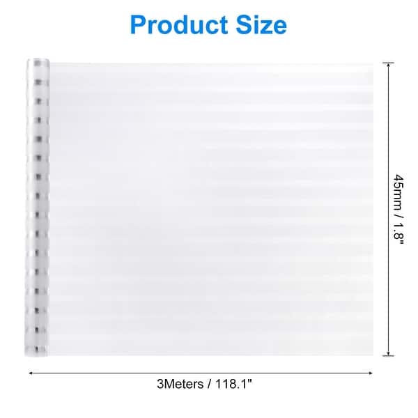 dimension image slide 0 of 3, Window Privacy Film, Window Film Horizontal Stripes Pattern - White