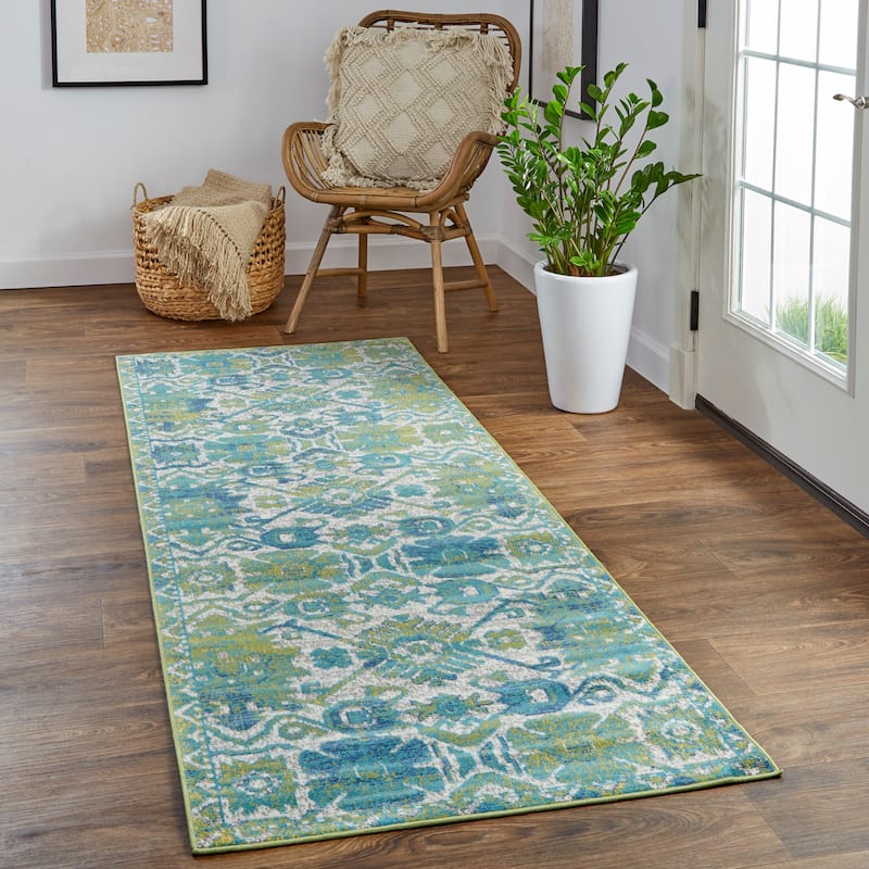 Hurst Modern Style Oriental Transitional Area Rug