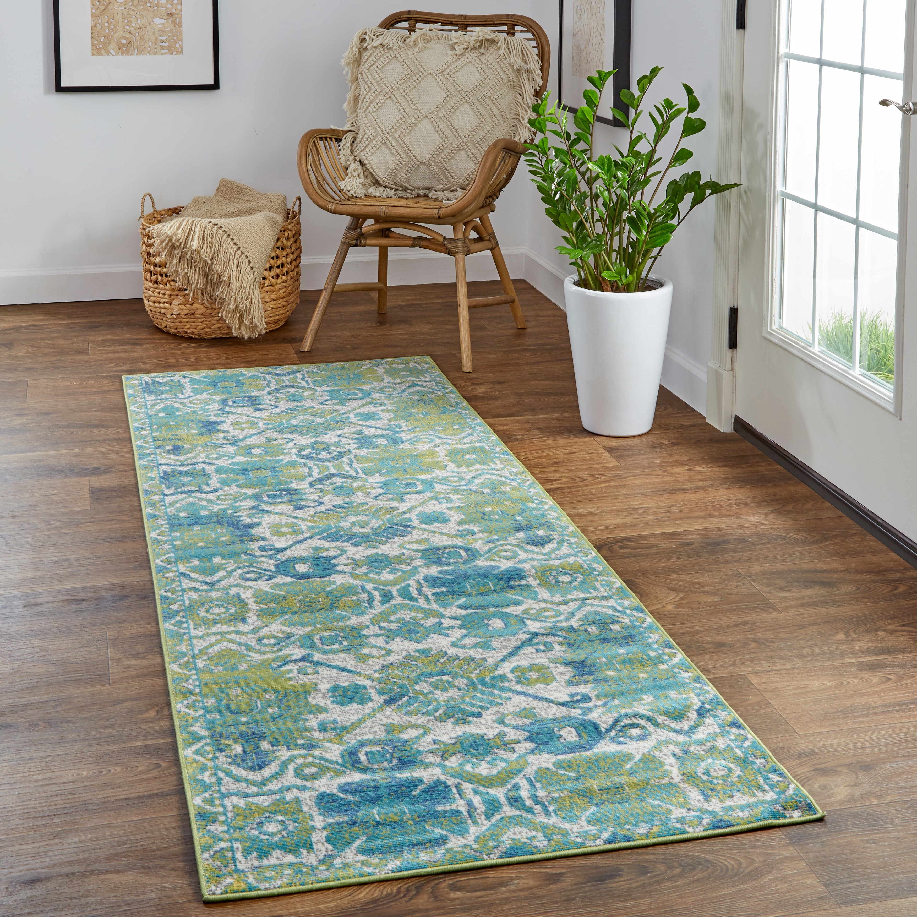 Hurst Modern Style Oriental Transitional Area Rug