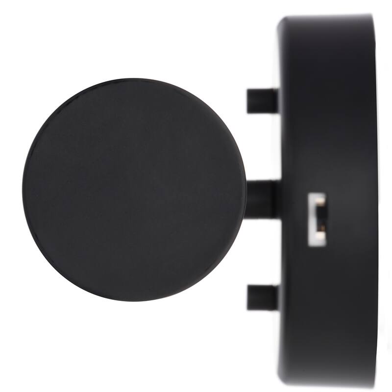 VAXCEL Division 1-Light Contemporary Bath Bar Vanity Lighting Wall Fixture, Clear Ribbed Glass Shade, Integrated LED