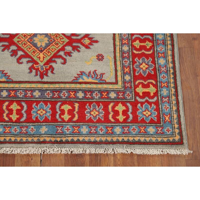 Kazak Accent Rug Handmade Wool Carpet - 3'3" x 4'11"