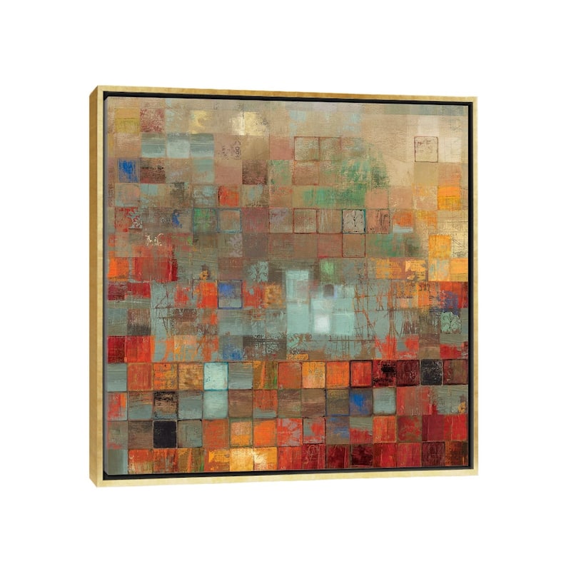 iCanvas "Organized" by Tom Reeves Framed Canvas Print - Gold - 26x26