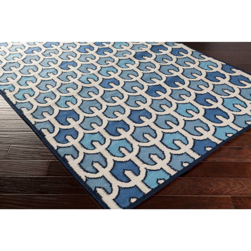 Hand-woven Brett Reversible Wool Area Rug