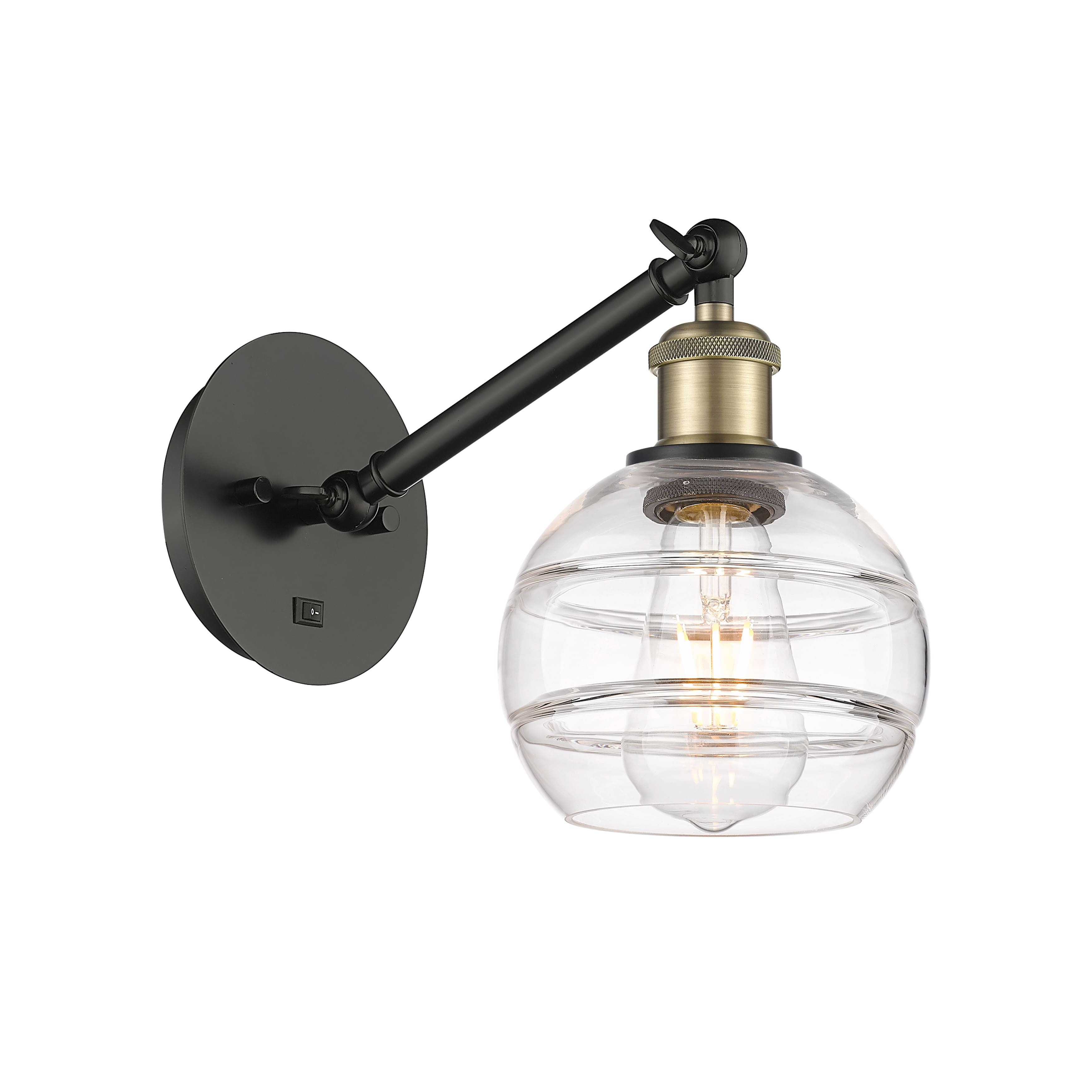 Option Clear Shade / Black Antique Brass