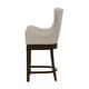 preview thumbnail 16 of 18, Hillsdale Furniture Caydena Rustic Grey Swivel 26" Counter Stool - 41H x 23W x 22.5D
