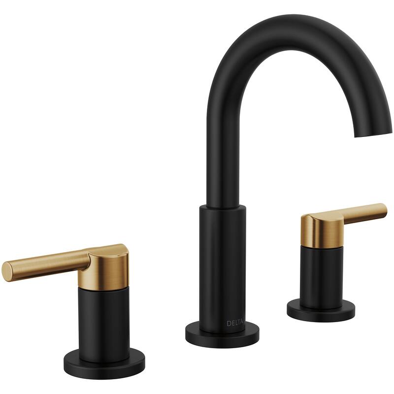 Delta Nicoli 1.2 GPM Widespread Bathroom Faucet with Pop-Up Drain