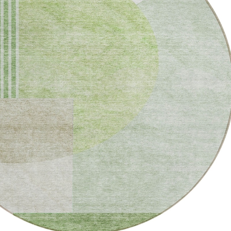 HomeRoots Geometric Transitional Rectangle Outdoor Rug