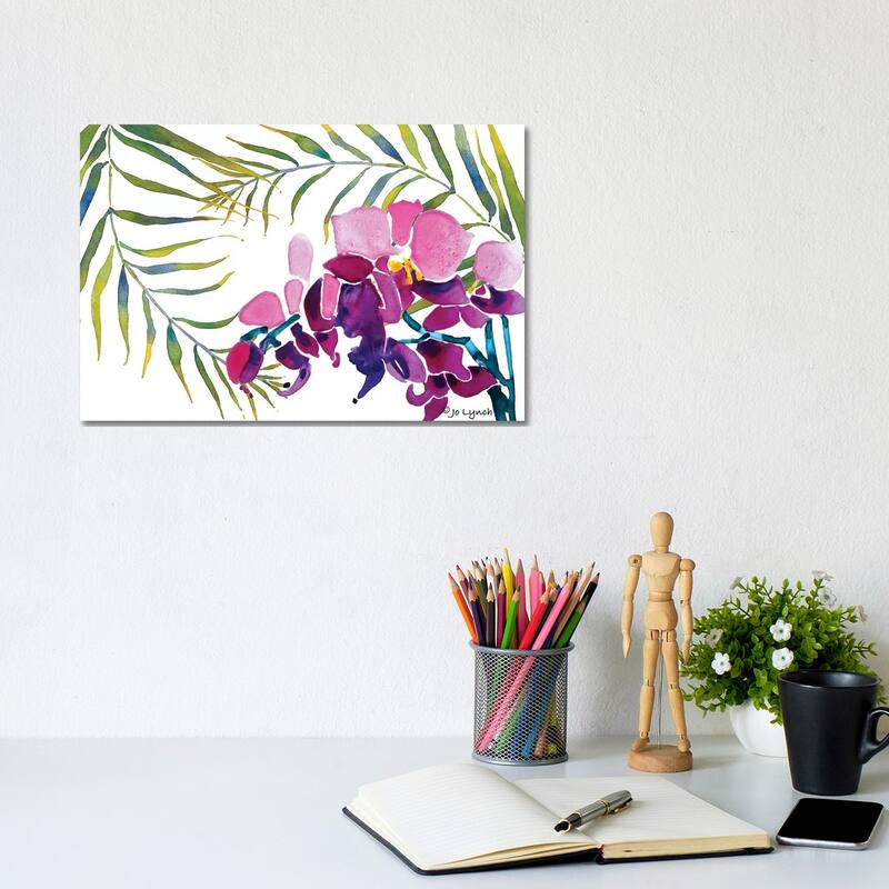 iCanvas "Orchid Leaves" by Jo Lynch Canvas Print - 8x12x0.75