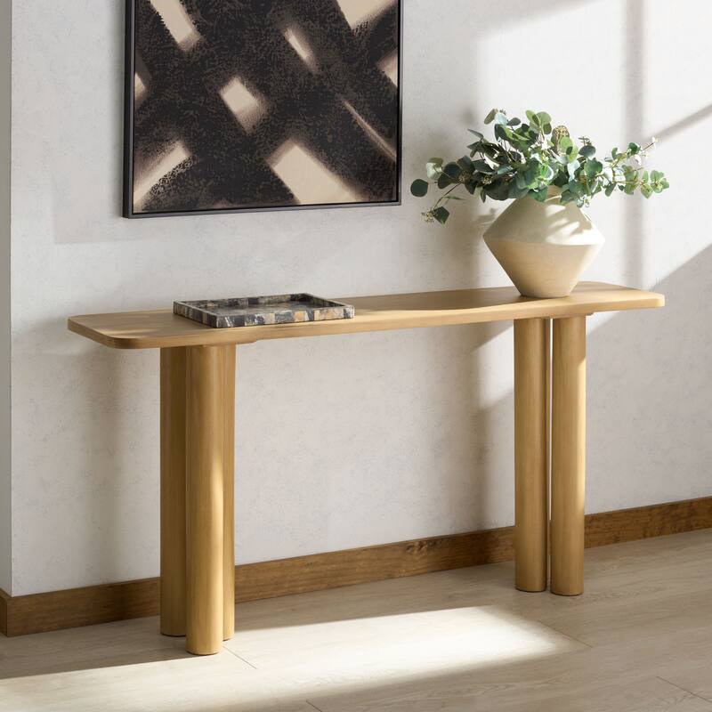 SAFAVIEH Couture Kathalina Rectangle Wood Console Table - 60"W x 15"D x 30"H
