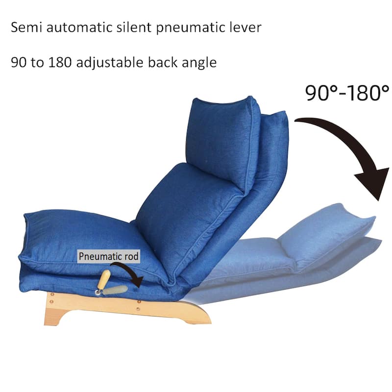 Foldable Reclining Chair Leisure Sofa Chair with Ottoman Bed Bath