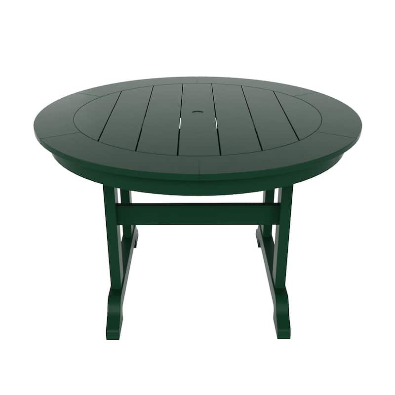 Shoreside 5-Piece Square Poly Eco-Friendly All Weather Outdoor Dining Set with Armchairs