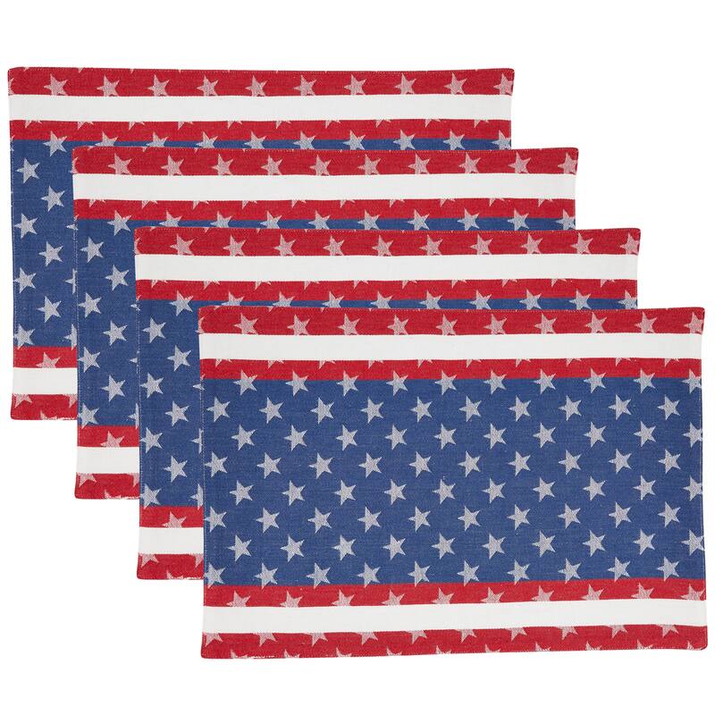 Americana Design Table Mats (Set of 4) - 13"x19"