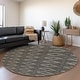 preview thumbnail 76 of 143, Premium Washable Super Soft Geo Diamonds Mayfield Rug Black - 8' x 8'