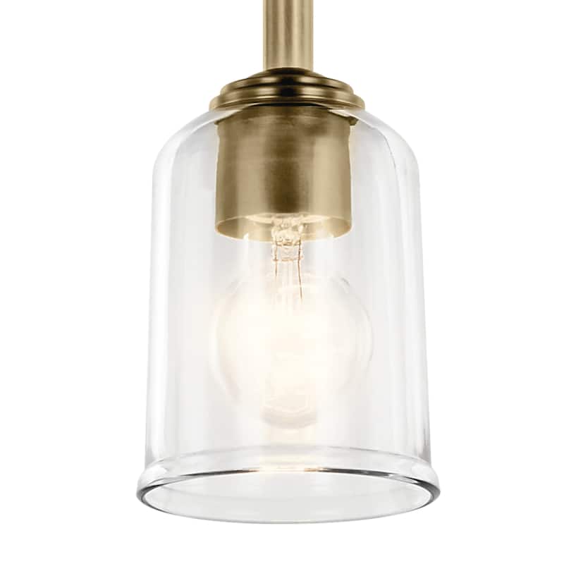 Kichler Lighting Shailene 1-Light Mini Pendant Light with Clear Glass