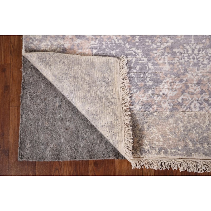 All-Over Abstract Oriental Accent Rug Handmade Wool Carpet - 2'8" x 4'9"
