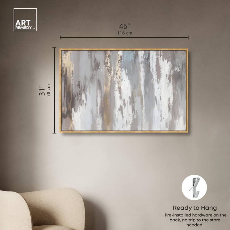 Flooding Gold I Canvas by Art Remedy