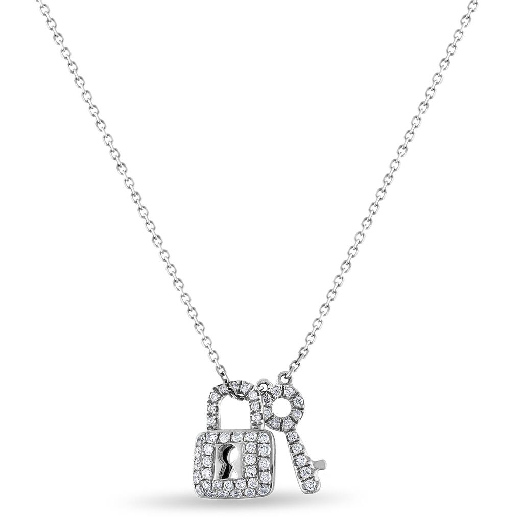 14KW Round Diamond .18 CTW. Necklace