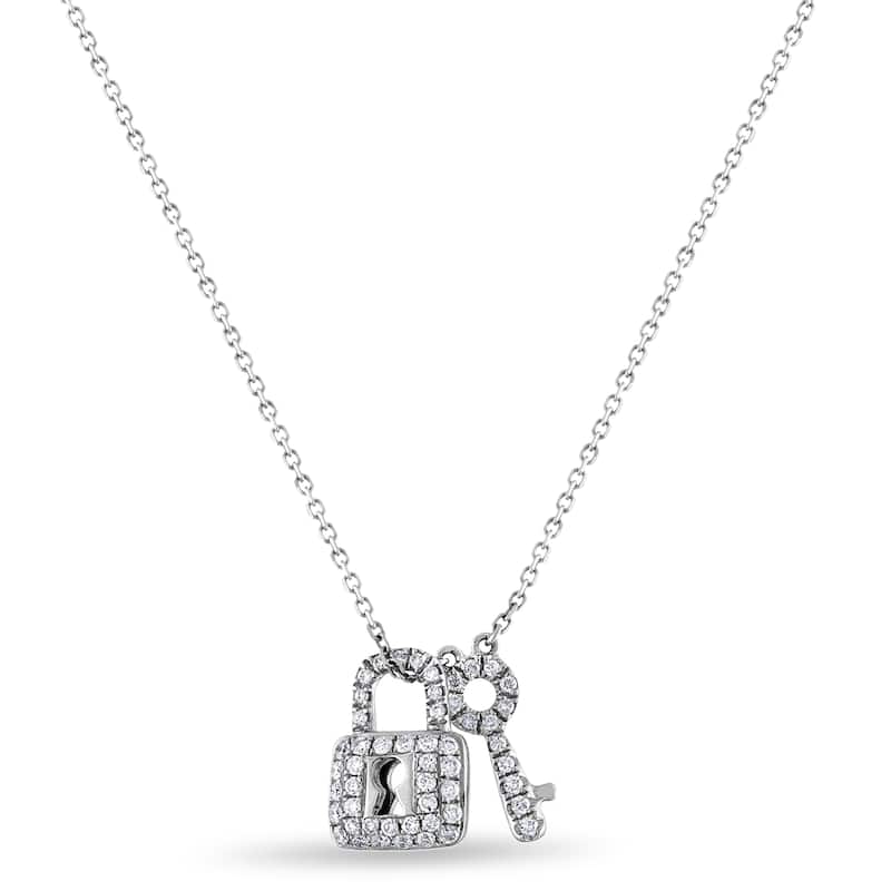 14KW Round Diamond .18 CTW. Necklace