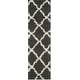 preview thumbnail 84 of 162, SAFAVIEH Dallas Shag Giusy Trellis 1.5-inch Thick Rug 2'3" x 10' Runner - Dark Grey/Ivory - Runner