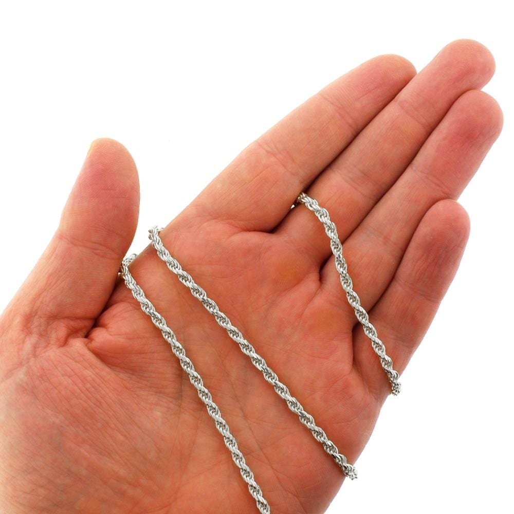 STERLING SILVER 20/" SOLID ROPE CHAIN 1.3 MM 3.55 GR S228D//20