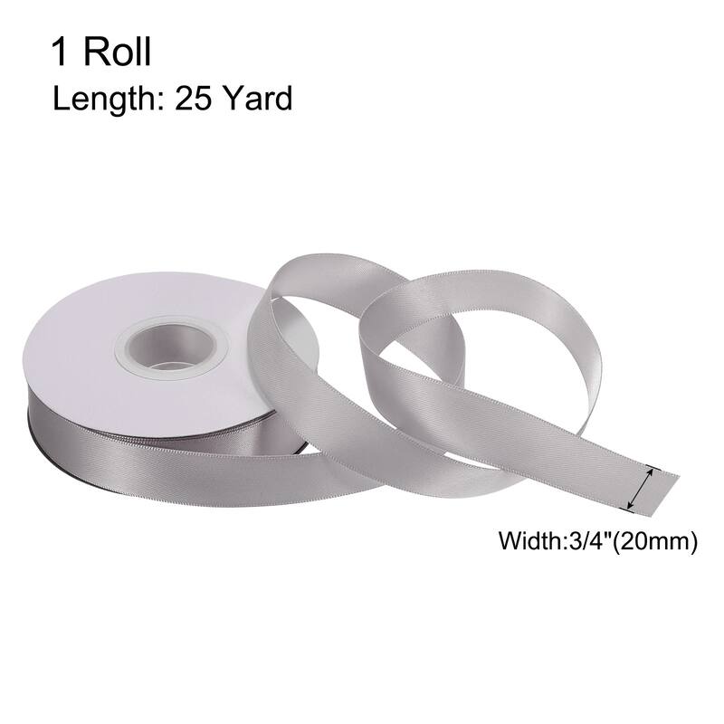 Satin Ribbon Grosgrain Valentine Solid Double Face Wedding Ribbon