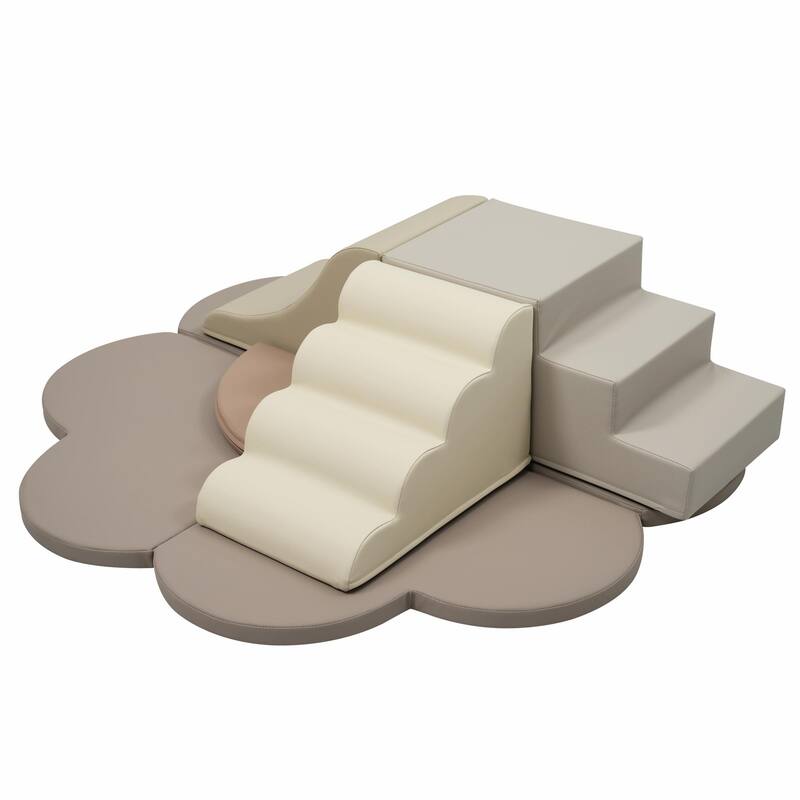 6-Piece Soft Foam Block Play Structures - Climbers for Child Development, Baby Foam Climbing Toys