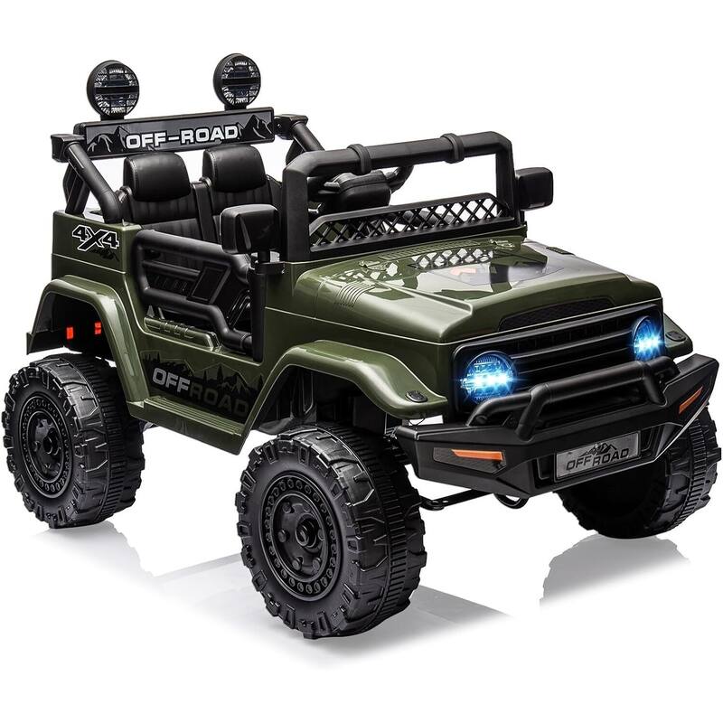 12V Ride On Truck Car - Green