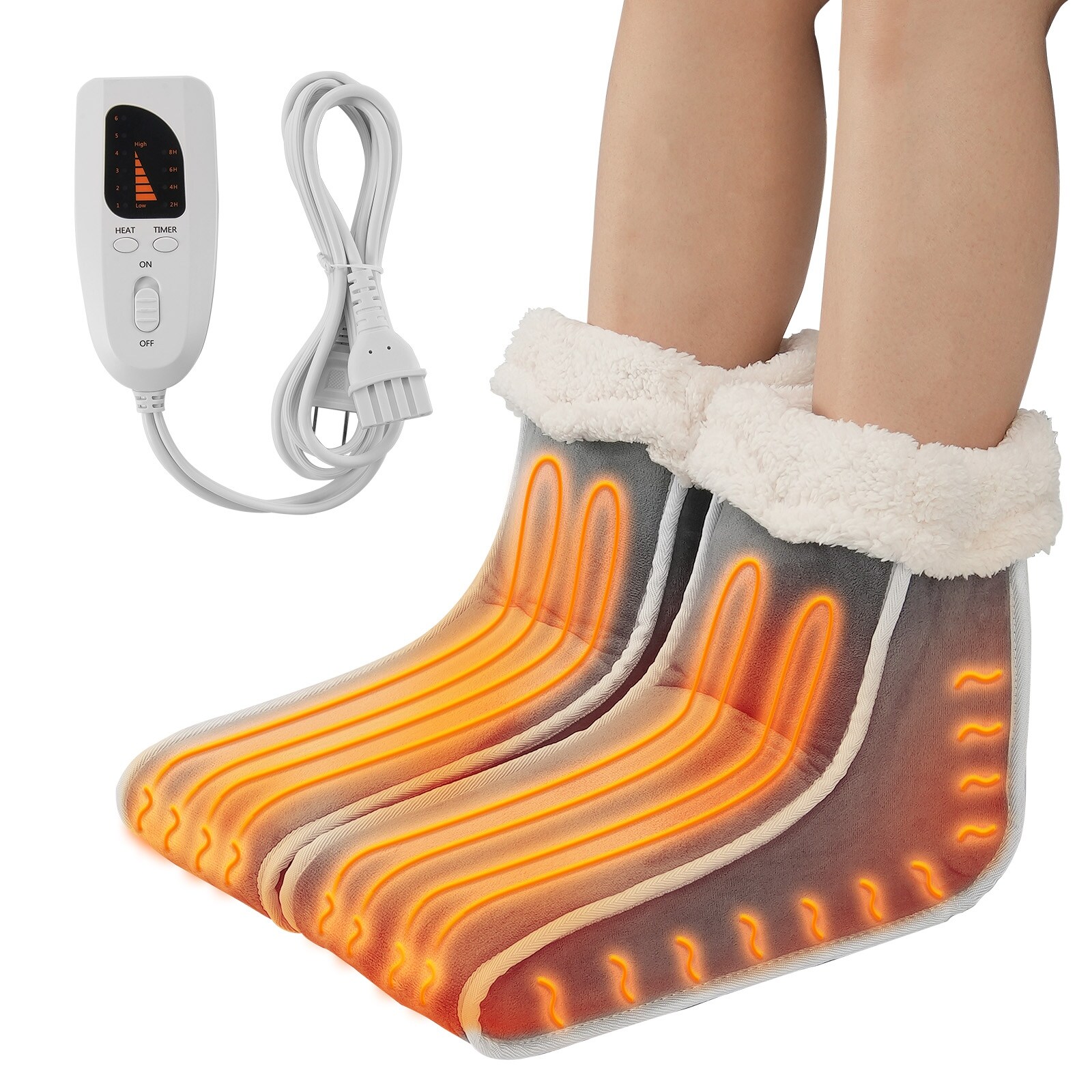 SCZND Separate Electric Foot Warmer For Women Men, Heated Feet