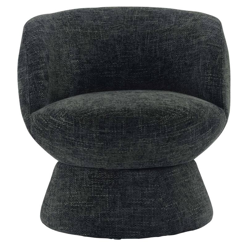 Vesta Chenille Fabric Upholstered Swivel Chair