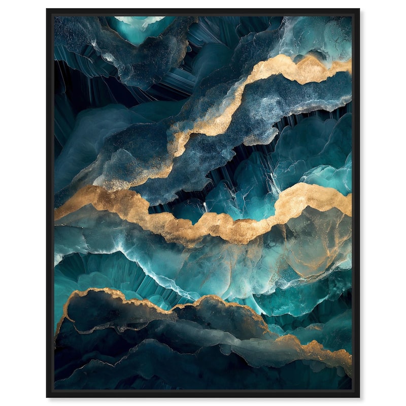 Power Edge I Canvas by Art Remedy - Black - 36" x 45"