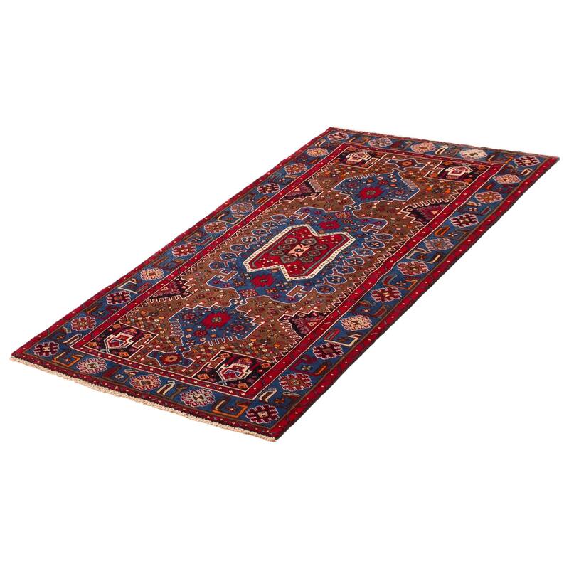 ECARPETGALLERY Hand-knotted Anadol Blue Wool Rug - 3'11 x 6'11