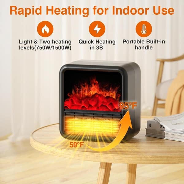 Duraflame Portable Stove Heater With Handle Duraflame Electric DFS