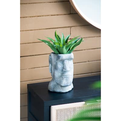 GDFStudio Easter Island Cement Small Planter