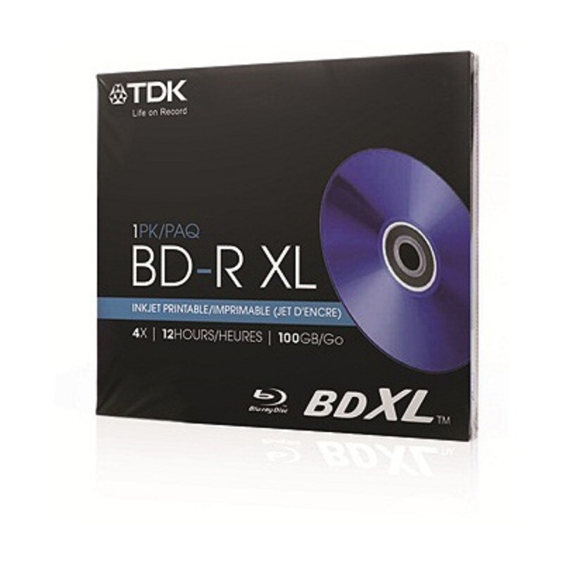 Shop Tdk Blu Ray R Xl Triple Layer 100gb 4x Wht Ij Printable Jewel Case Overstock