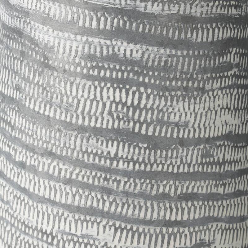 Serena II (Large) Gray/White Textured Metal Jug