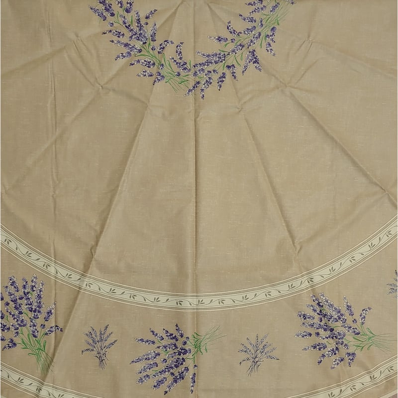 Wipeable Spill Resistant Provencal Cotton Cannes Collection Tablecloth