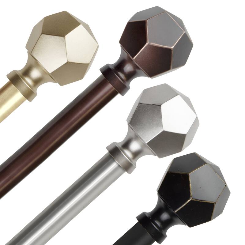 InStyleDesign Valdo 1 inch Diameter Adjustable Curtain Rod