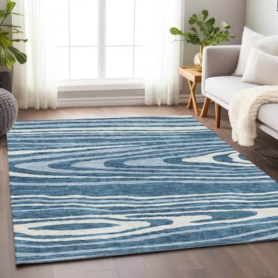 Premium Washable Super Soft Contemporary Grain Mayfield Rug