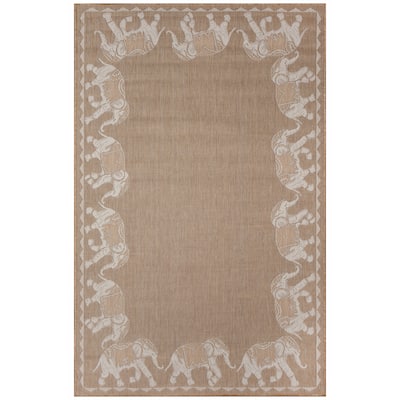 Liora Manne Carmel Marching Elephants Indoor/Outdoor Area Rug